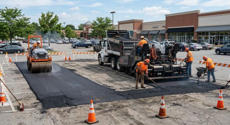 Asphalt Parking Lot Repair in Savannah, GA