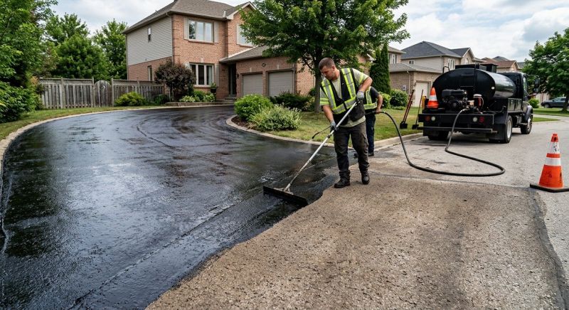 Blacktop Driveway Sealing in Grand Rapids, MI