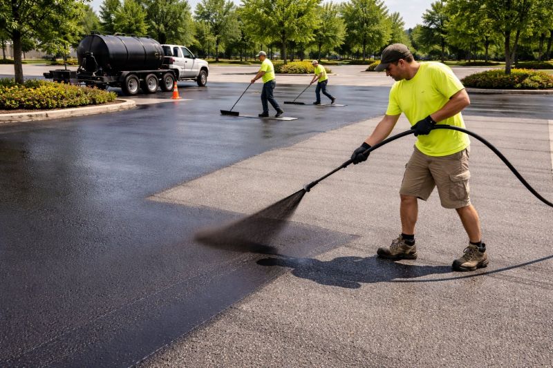 Church Parking Lot Sealcoating in Miami Dade County, FL