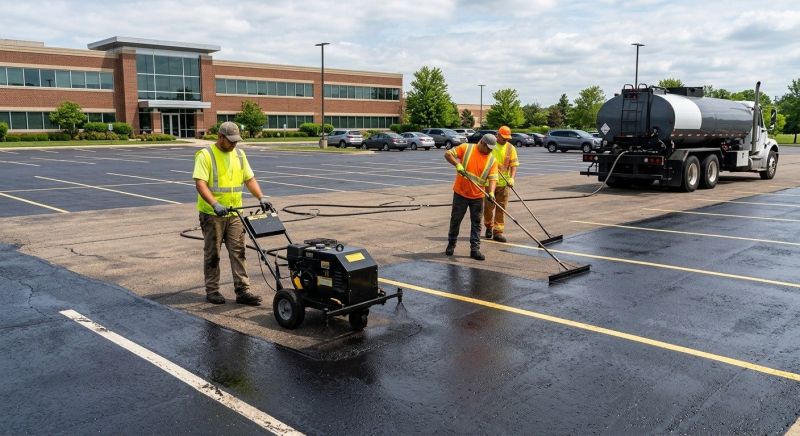 Commercial Parking Lot Sealing in Grand Rapids, MI